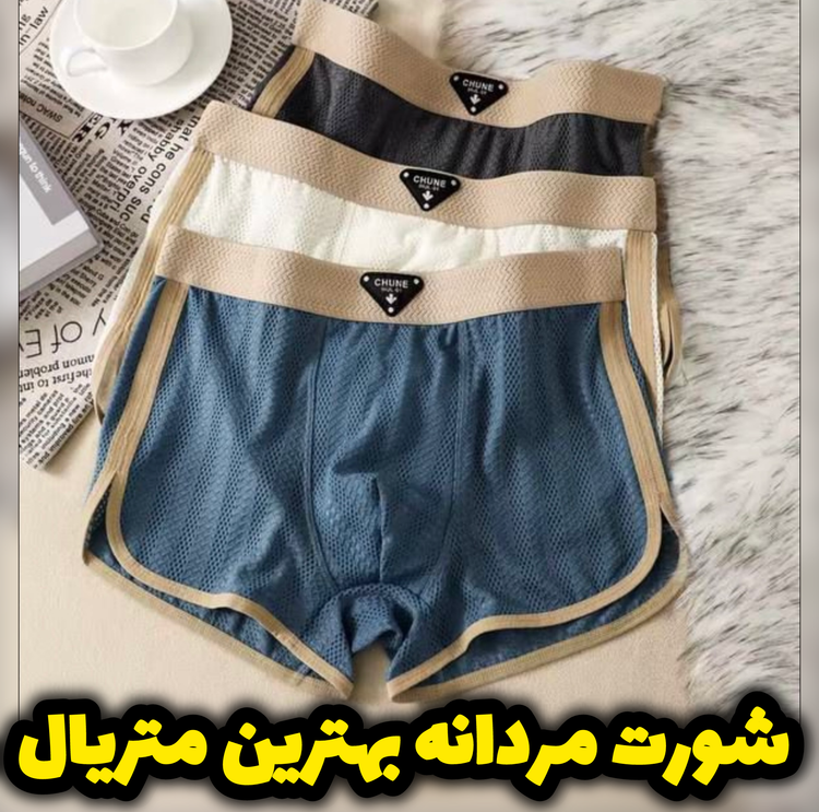 شورت(لباس زیر) مردانه پادار بهترین متریال/ضدحساسیت و بو/ ۱۰۰ درصد اورجینال پک ۳ عددی - نمای اصلی