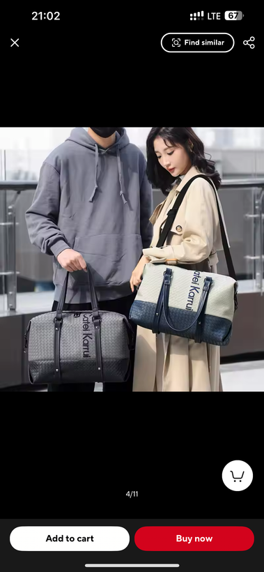کیف چرم اسپرت اورجینال زنانه/ مردانه/مناسب باشگاه و سفر و اداره/بهترین کیفیت وارداتی/ ارسال فوری - نمای فرعی