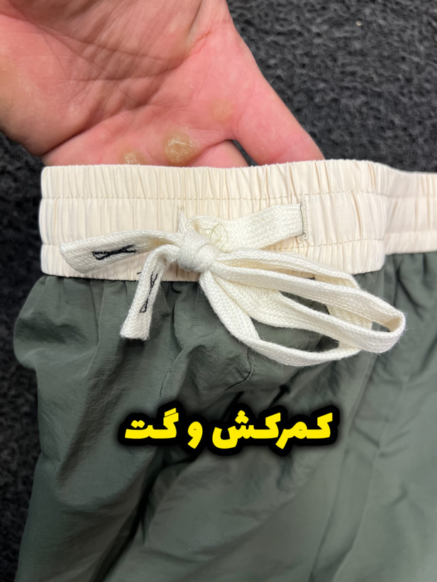 شلوارک کتان کش بغل چاک دار/فوول حرفه ای/مناسب باشگاه و خونه و مسافرت و استخر