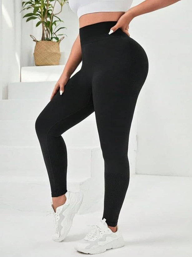 لگ ورزشی زنانه سایز بزرگ/سیملس/پشت پفکی و چین دار/لیفت کننده باسن/جمع کننده شکم و پهلو/بهترین کیفیت