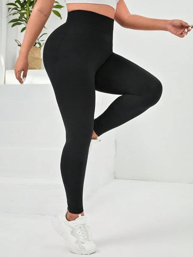 لگ ورزشی زنانه سایز بزرگ/سیملس/پشت پفکی و چین دار/لیفت کننده باسن/جمع کننده شکم و پهلو/بهترین کیفیت