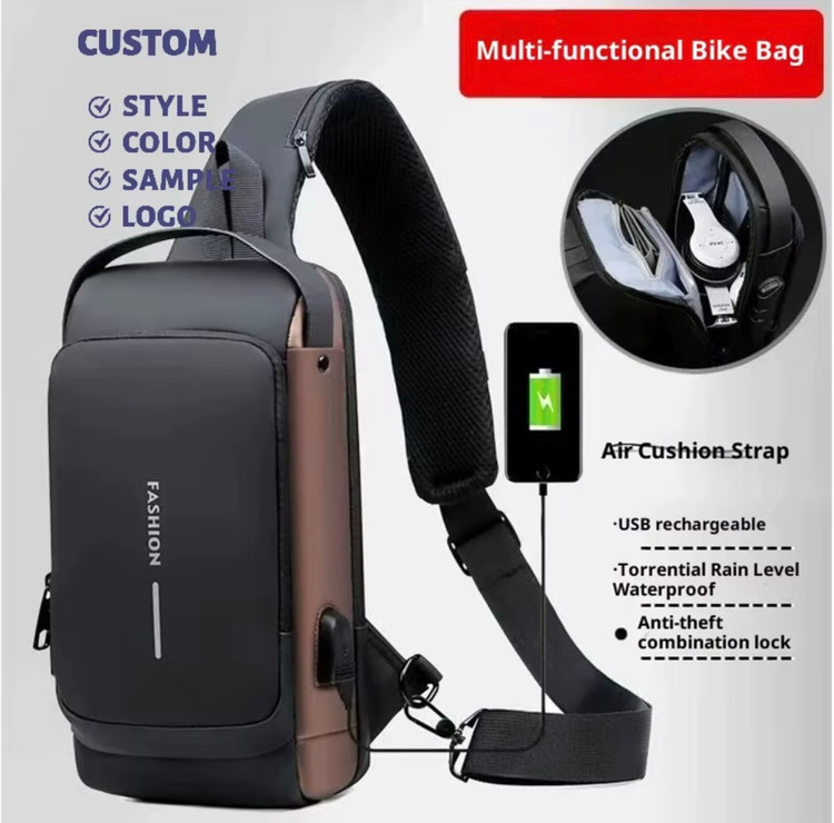 بادی بگ اورجینال/کرس بگ/ضد آب/دارای پورت usb برای شارژ موبایل و تبلت و هندزفری/قفل ضد سرقت/کیفیت فوول حرفه ای🤌🏻🔥